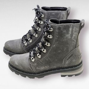 SOREL Lennox Lace Waterproof Boots - Quarry - 7M